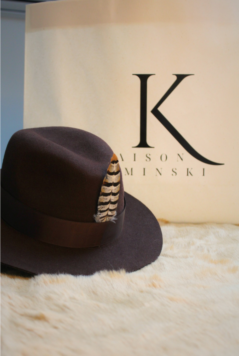 Chapeau Fedora marron