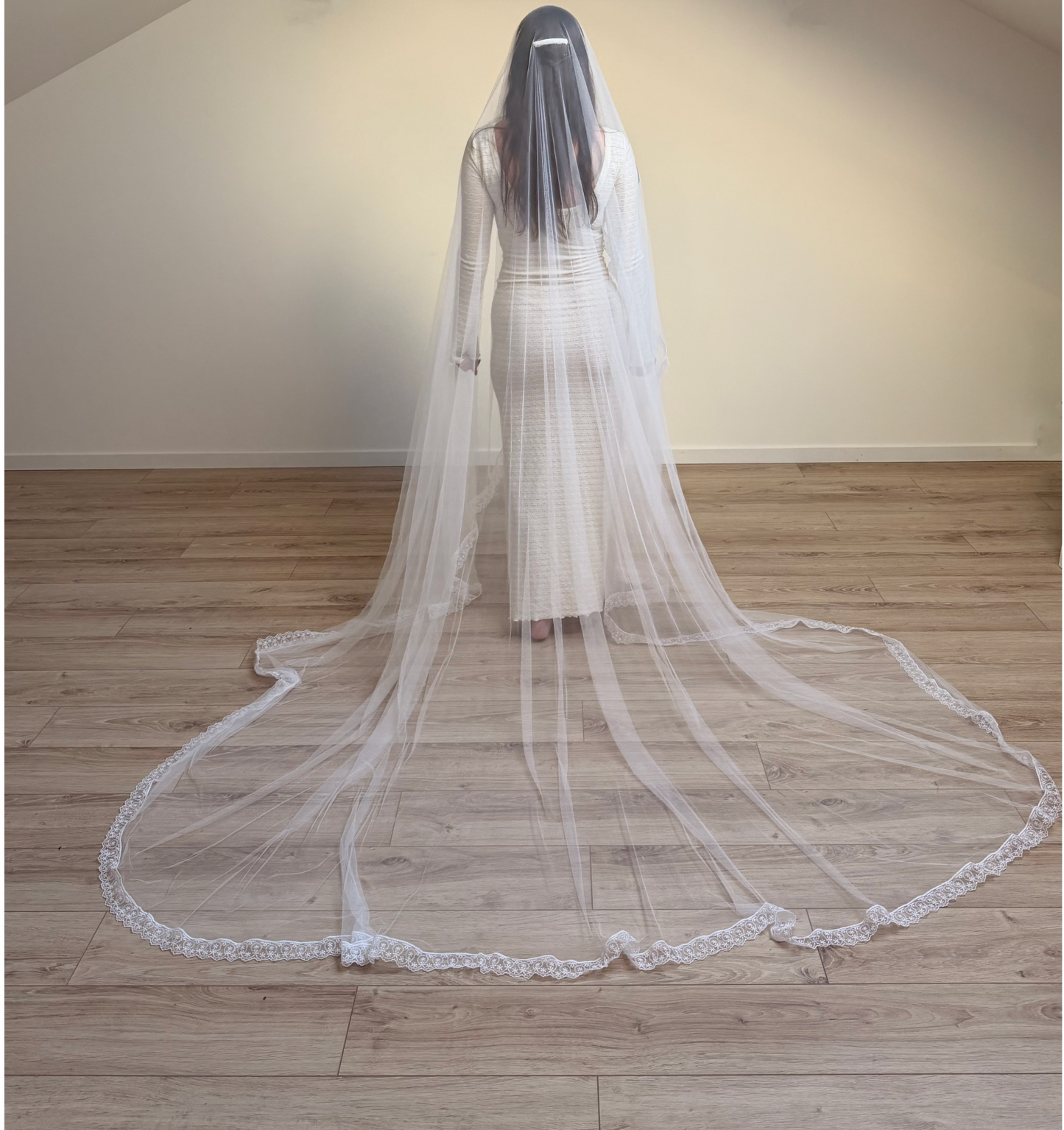 Voile de 3,10m  à dentelle