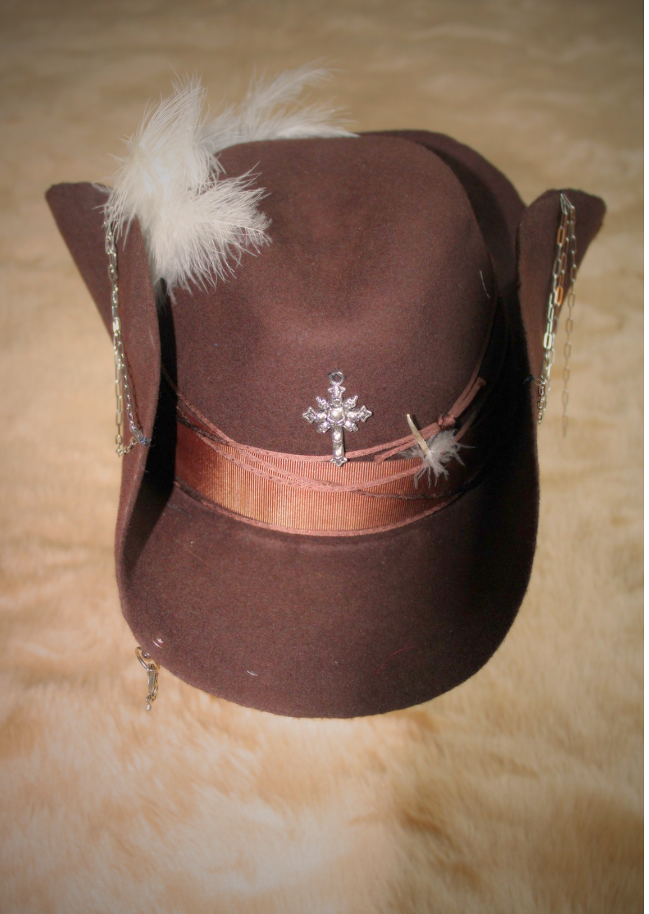 Chapeau Coup-de-poing marron style pirate
