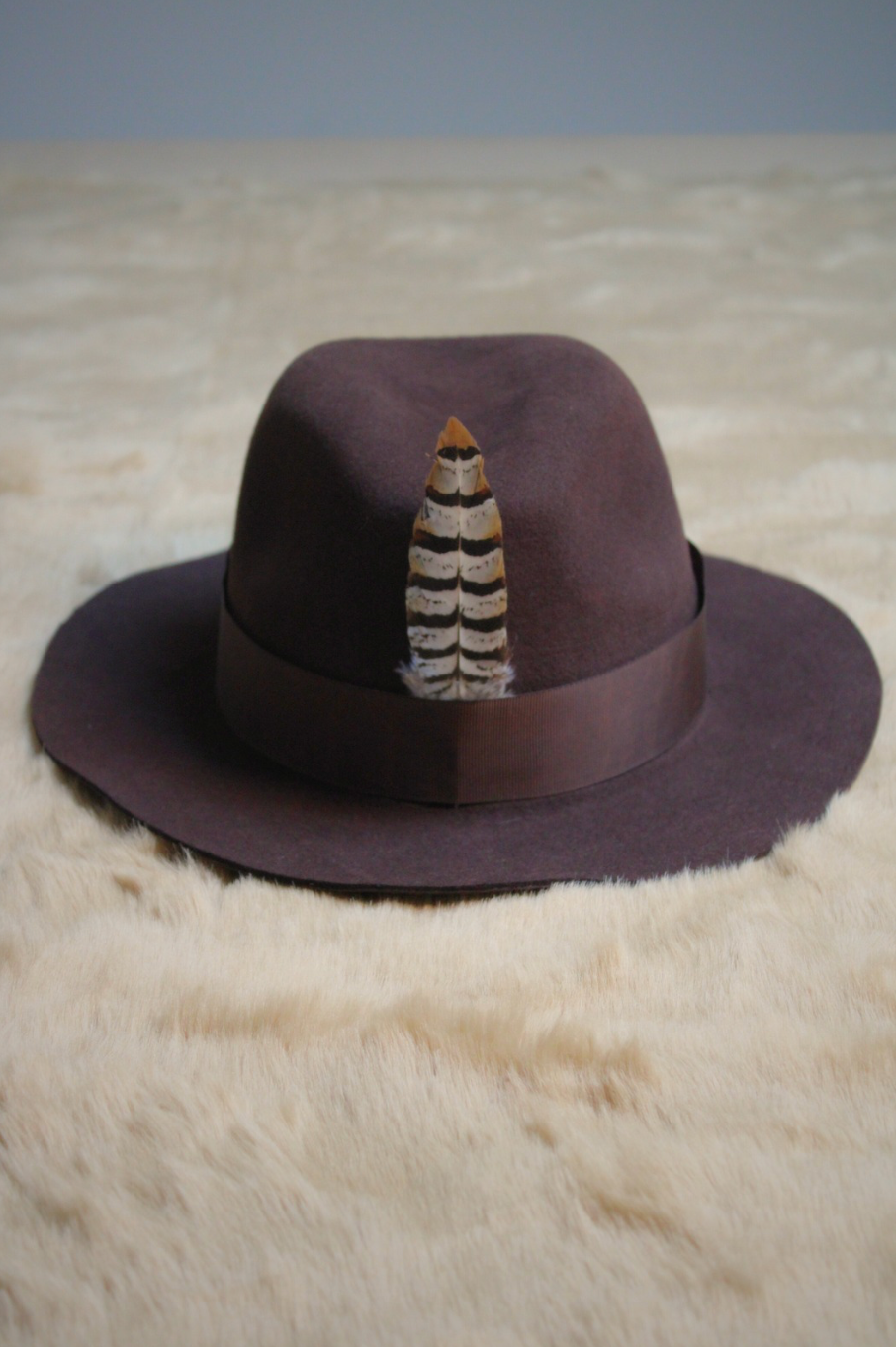 Chapeau Fedora marron