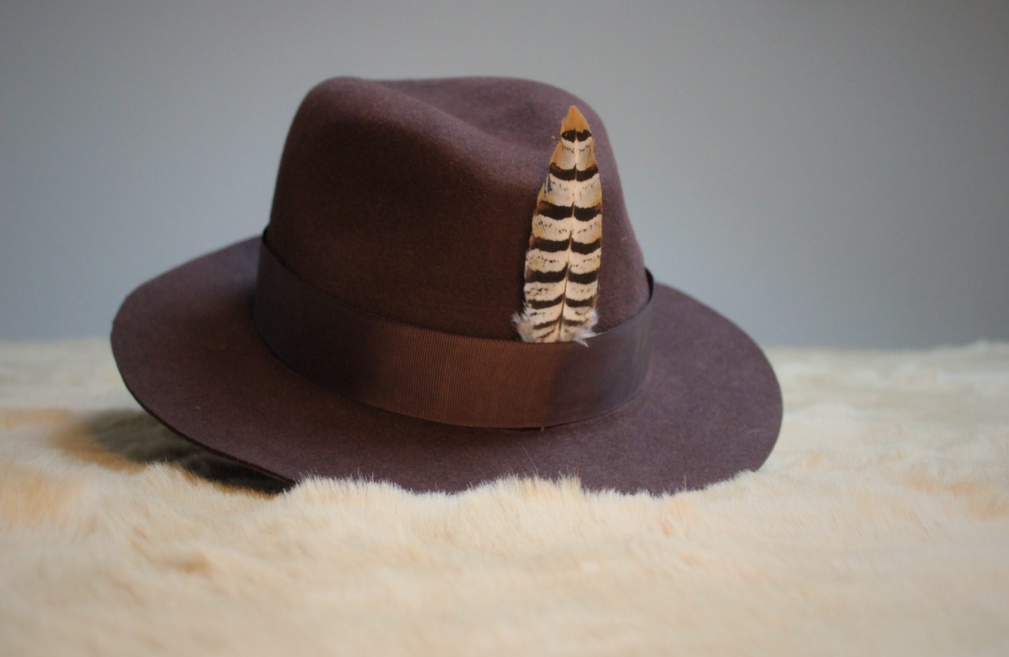 Chapeau Fedora marron