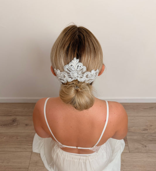 Appliqué de dentelle pour cheveux